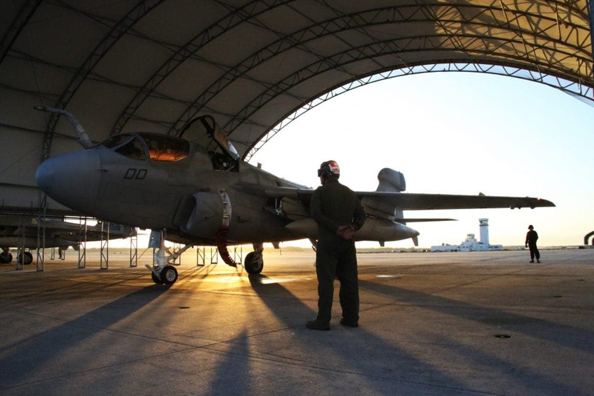 A USMC EA-6B Prowler Preparing for Its Last Deployment