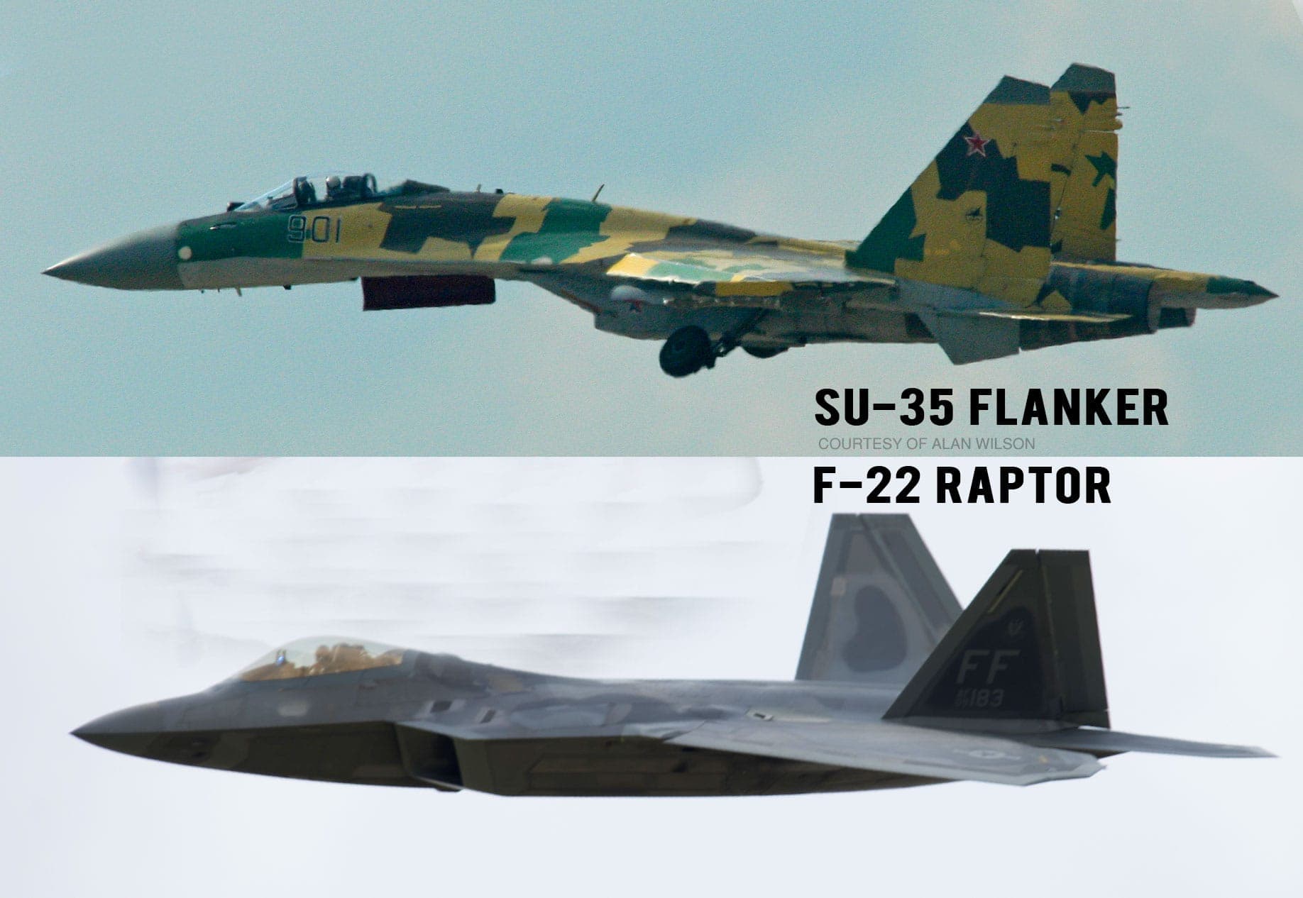 F-22 Raptor vs. Su-35 Flanker-E