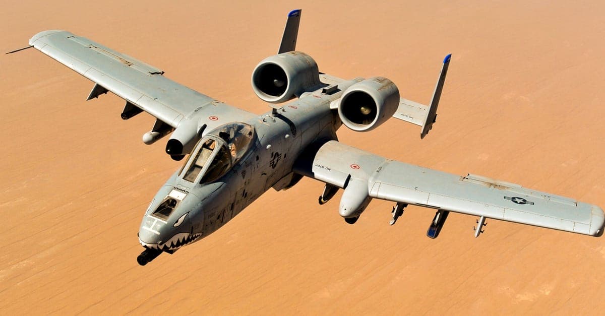 A-10 Thunderbolt II Warthog in flight
