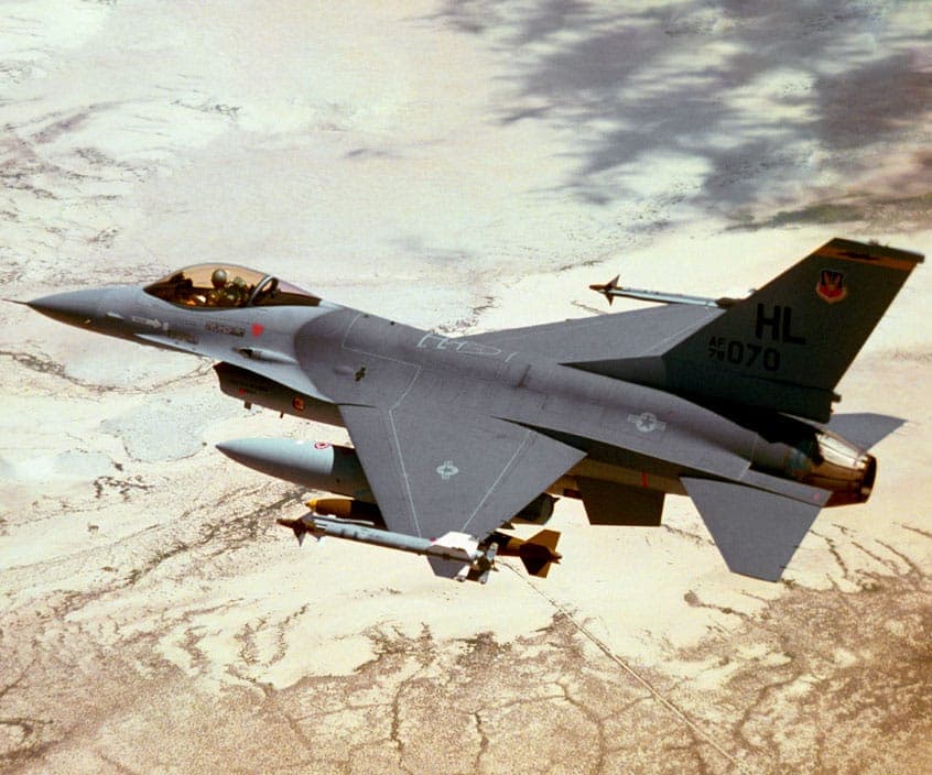 F-16 Fighting Falcon in flight