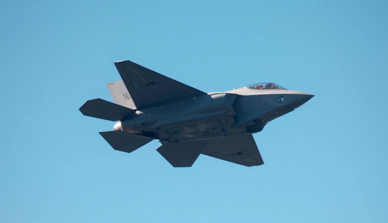 F-35A Lightning II performing at an airshow demonstration