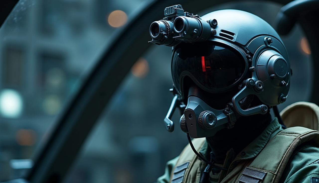 F-35 pilot helmet with integrated display system