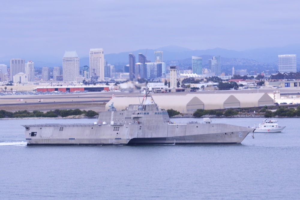 U.S. Navy Littoral Combat Ship underway