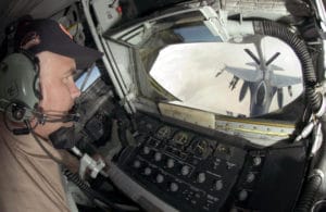 KC-135 View from Boom Operator