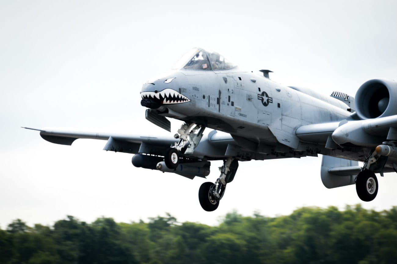 A-10 Aircraft prepares to land