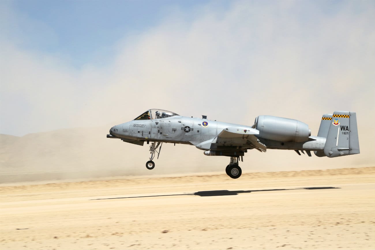 A-10 Images Aircraft sandy landing