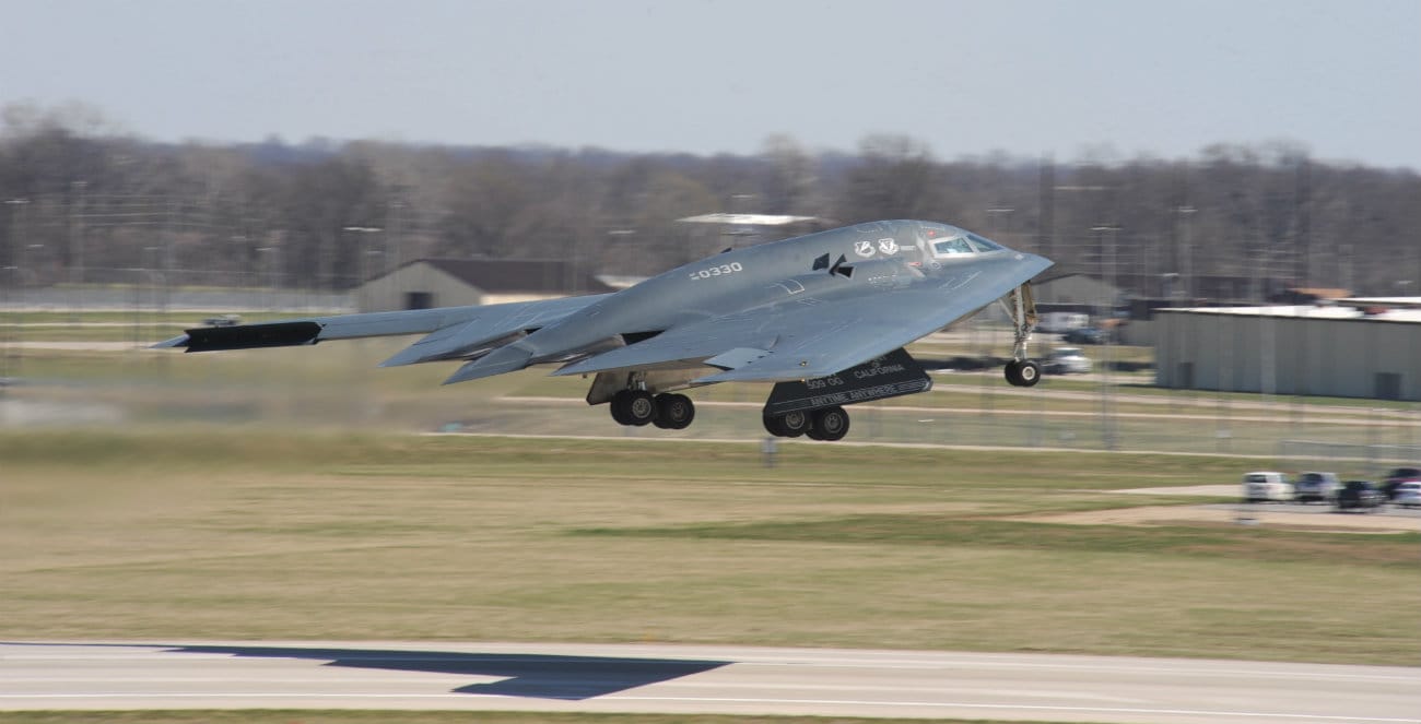 B-2 Spirit Aircraft Taking off