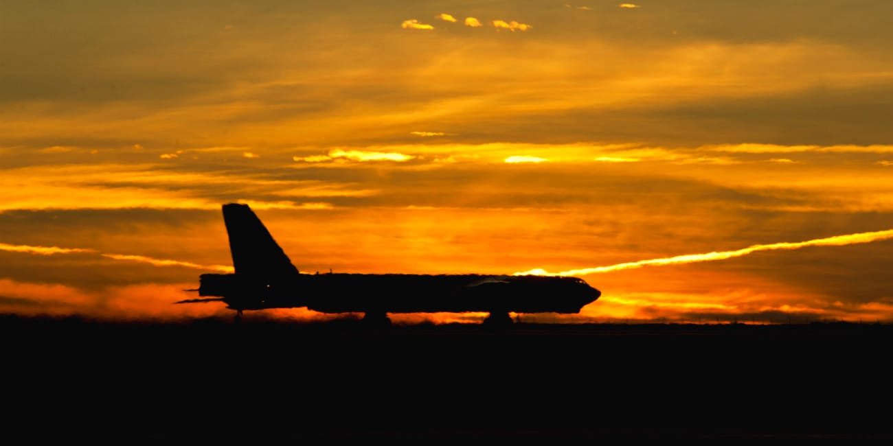 B-52 Aircraft Sunset