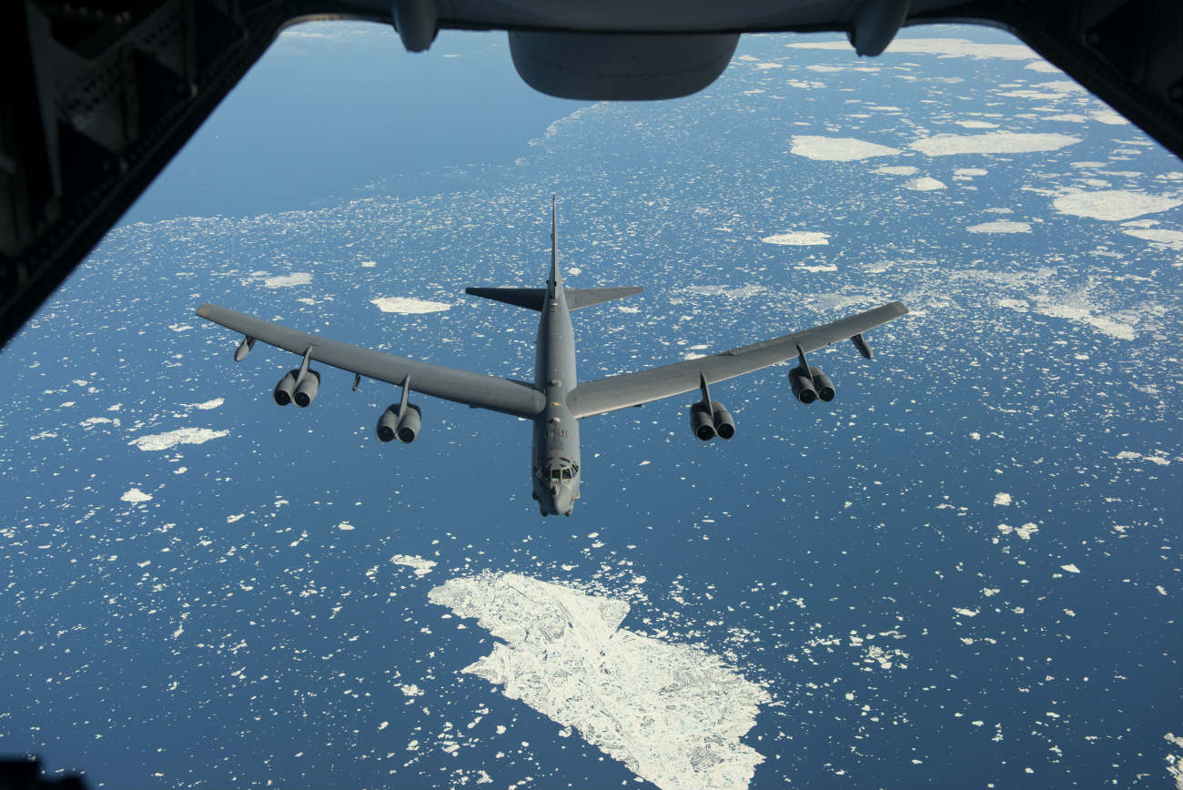 B-52 Images Stealth Bomber Refuel