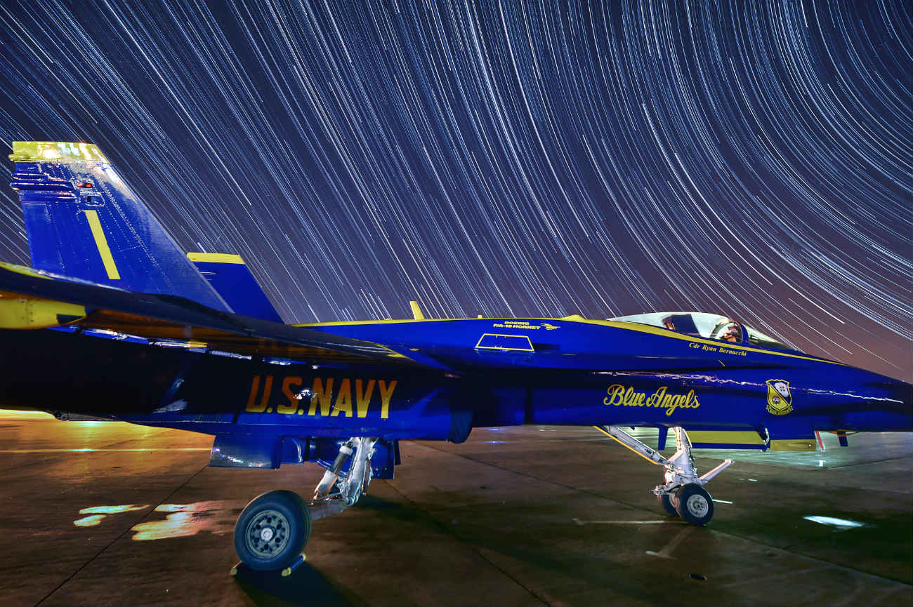 Blue angels night shot