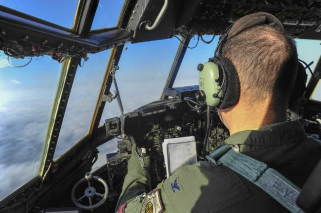 C-130 Aircraft cockpit