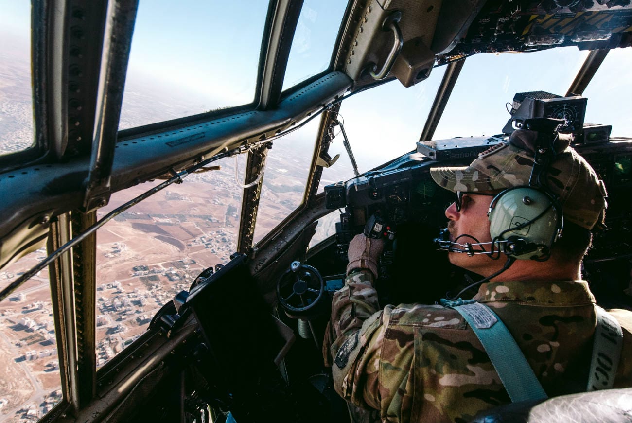 C-130 Cockpit View