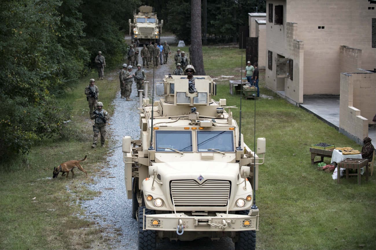 MRAP Vehicle Images Convoy