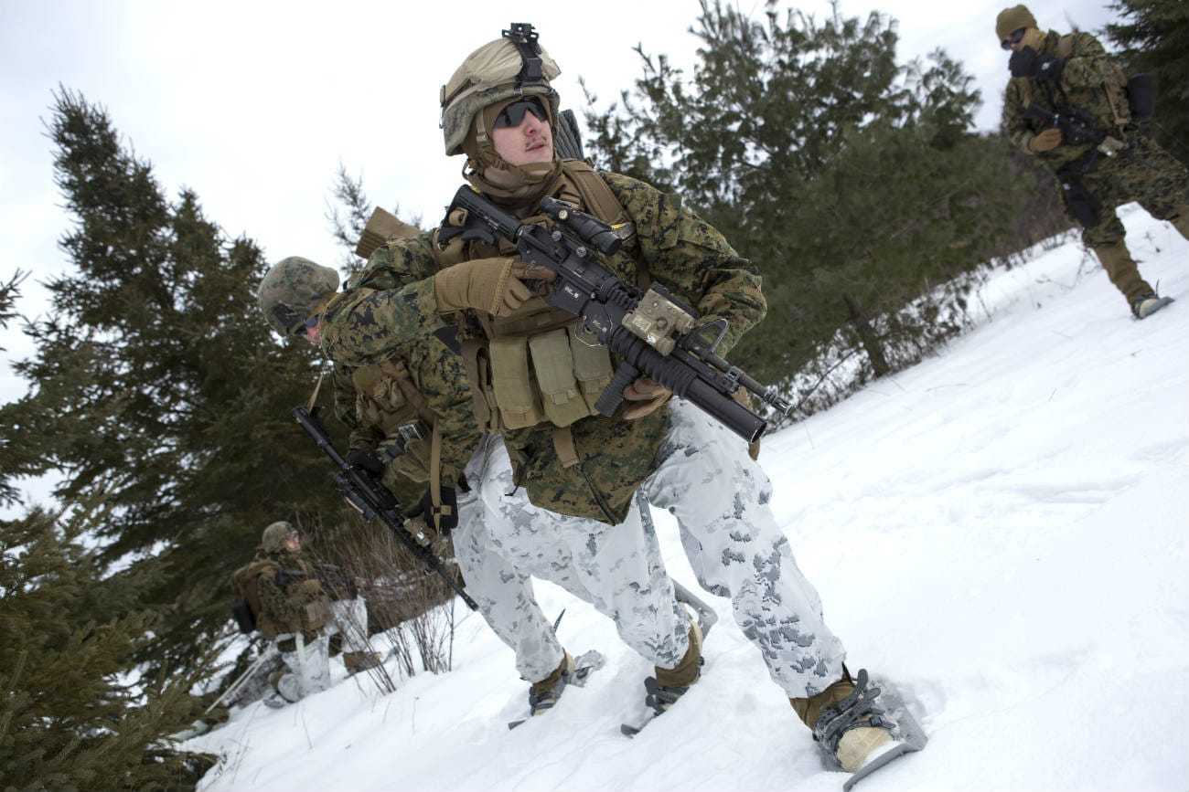 Armed Forces Canadian snow training