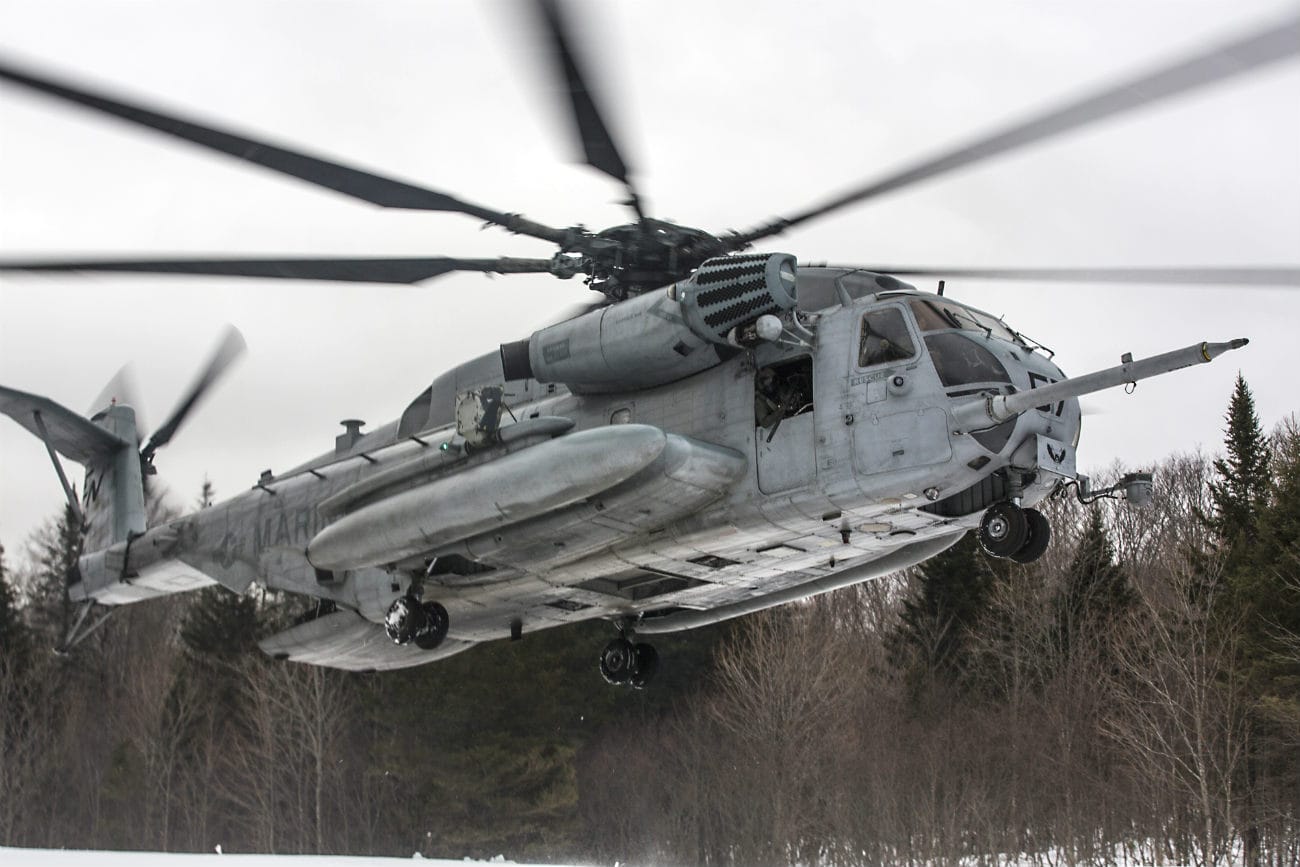 CH-53 Images Sea Stallion Snow Take off