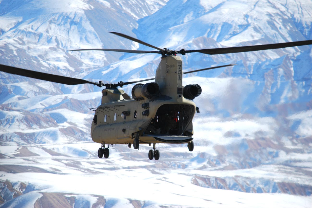 Chinook military aircraft