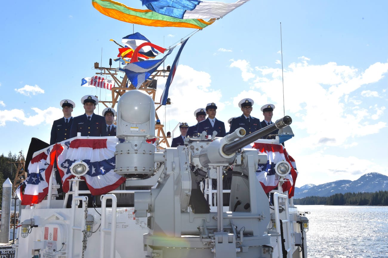 US Coast Guard images on ship