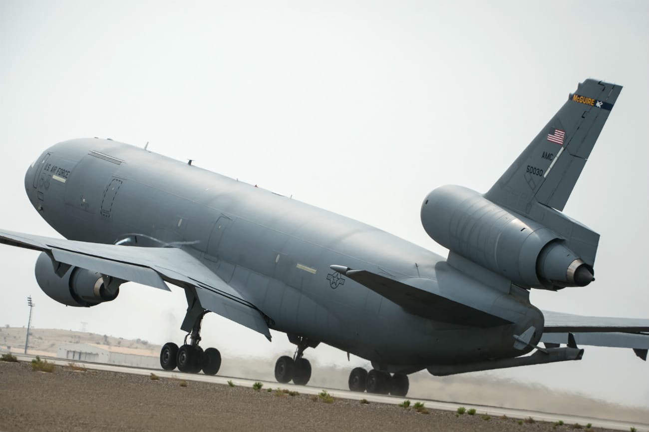 KC-10 Extender takes off