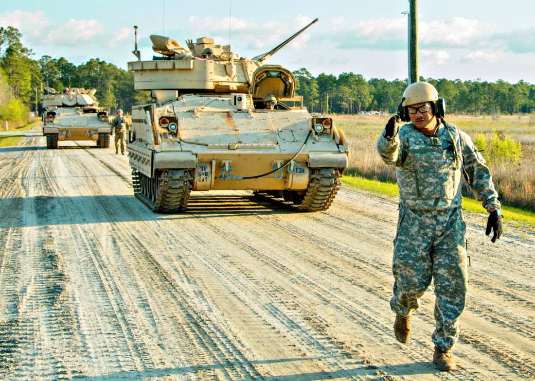 M2 Bradley at Fort Stewart, Ga.