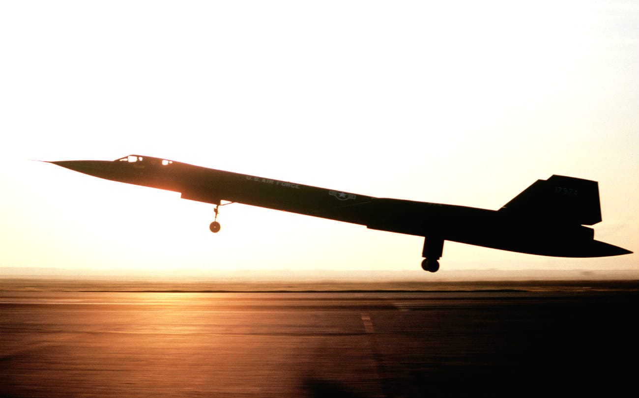 SR-71 Blackbird Sunset
