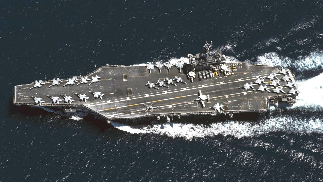 Aerial USS roosevelt US Aircraft Carrier images