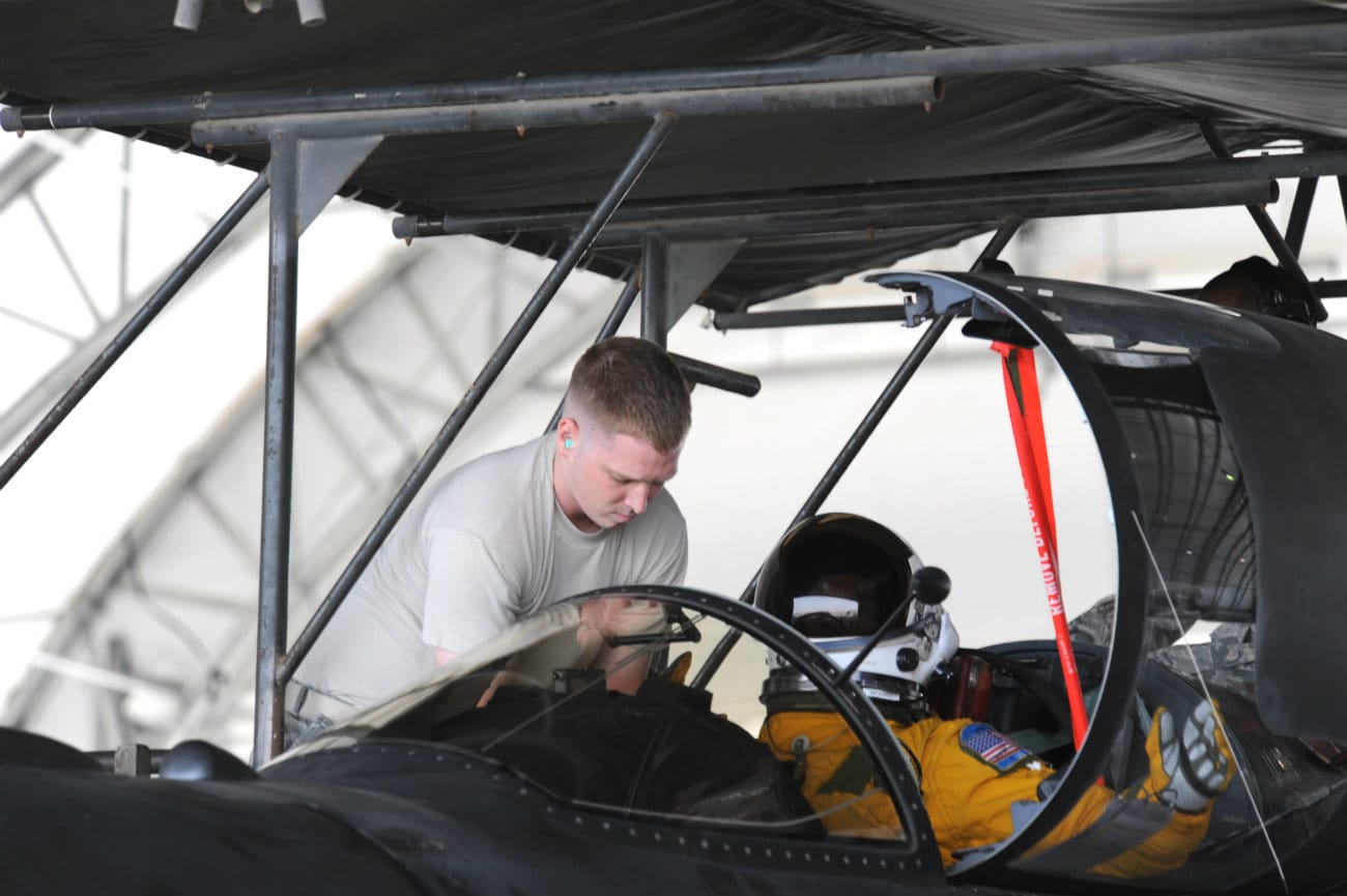 U-2 pilot prepares