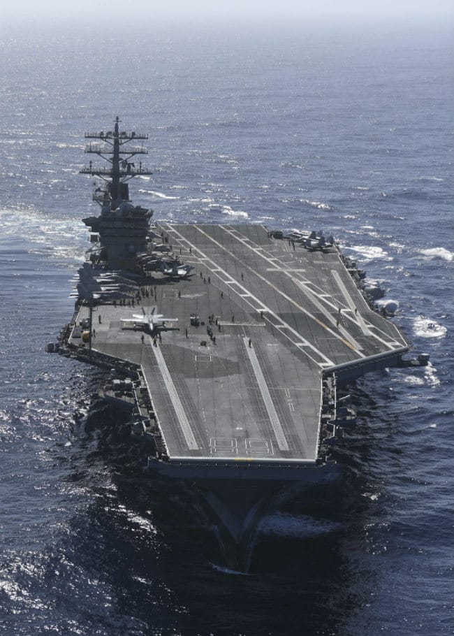 USS Nimitz front