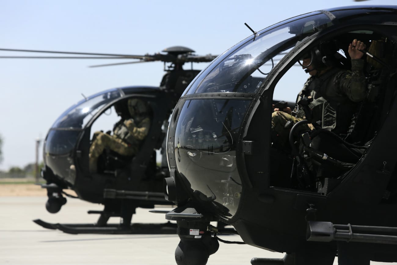 MH-6 Little Bird preparation