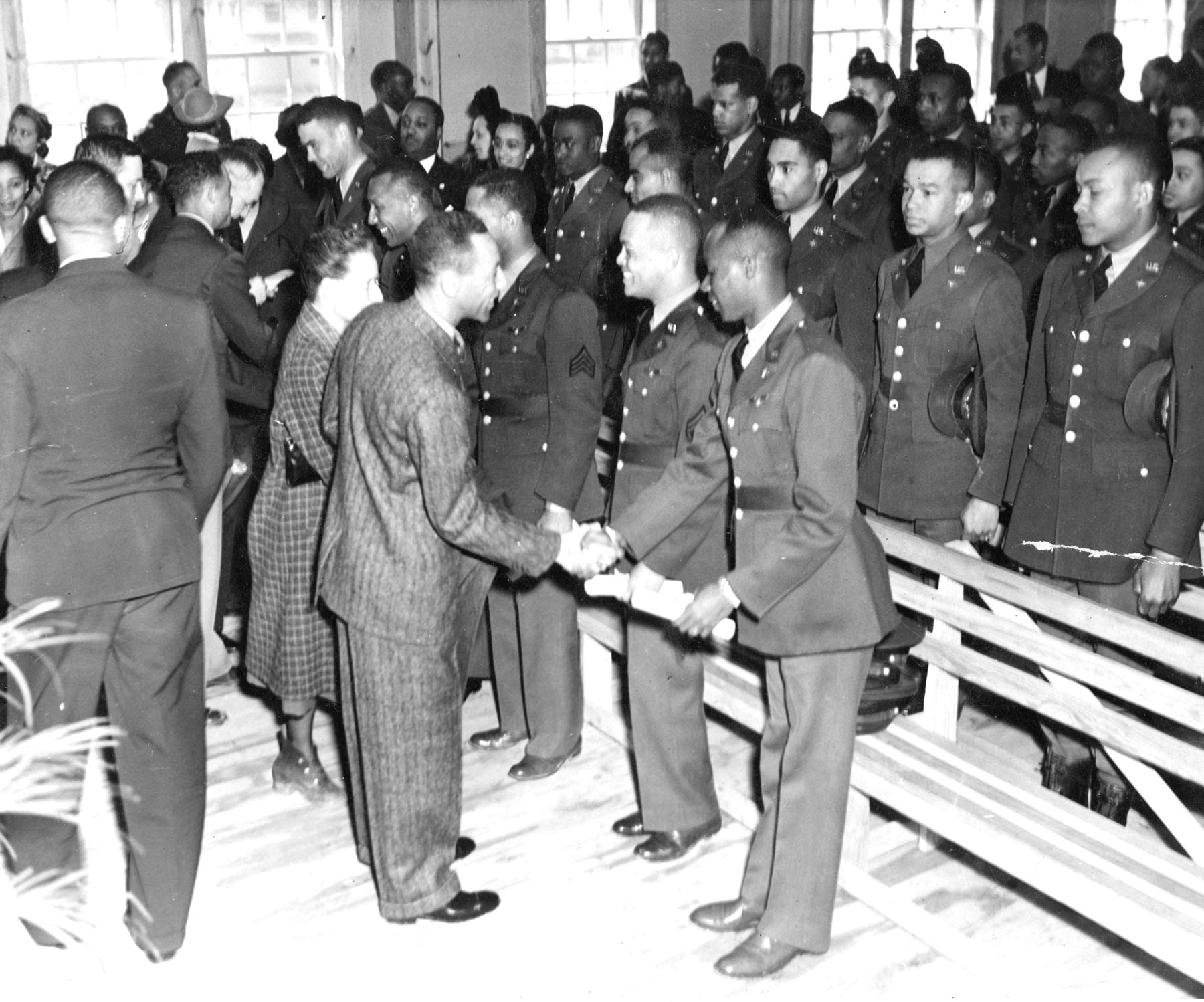 Graduation ceremony at Tuskegee Army Airfield
