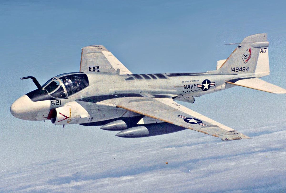 A-6 Intruder in flight