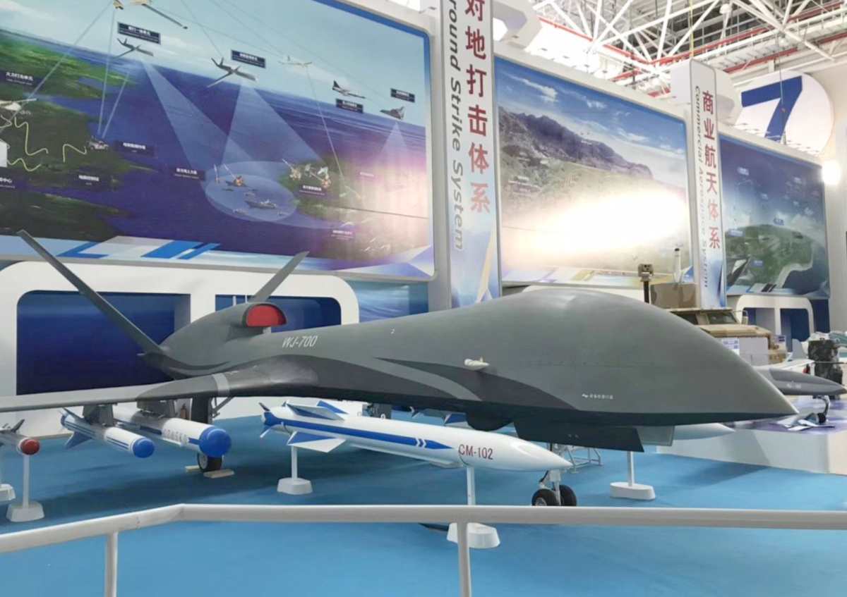 CASIC WJ-700 at a recent airshow gallery in China.