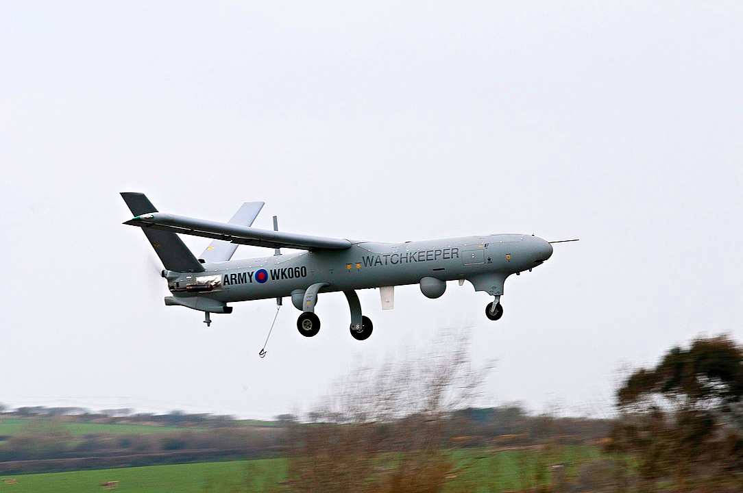 Thales Watchkeeper WK450 makes it's first flight in the UK. 