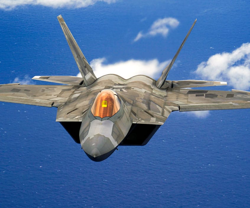 F-22 Raptor demonstrating its maneuverability