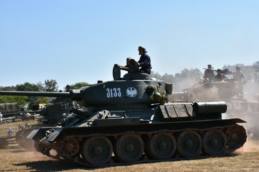 World War II era tank on display at the Carlisle Army Expo