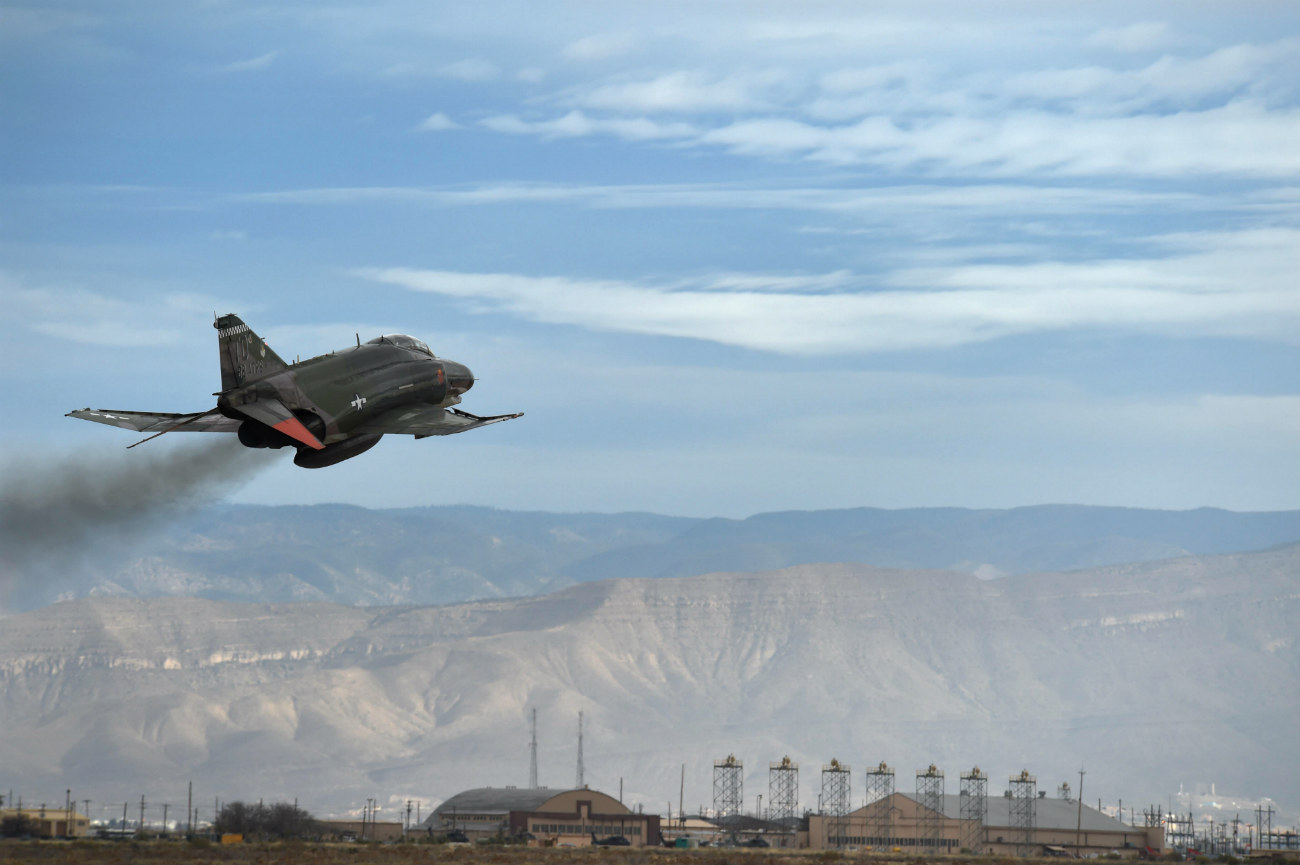 F-4 Phantom aircraft take off