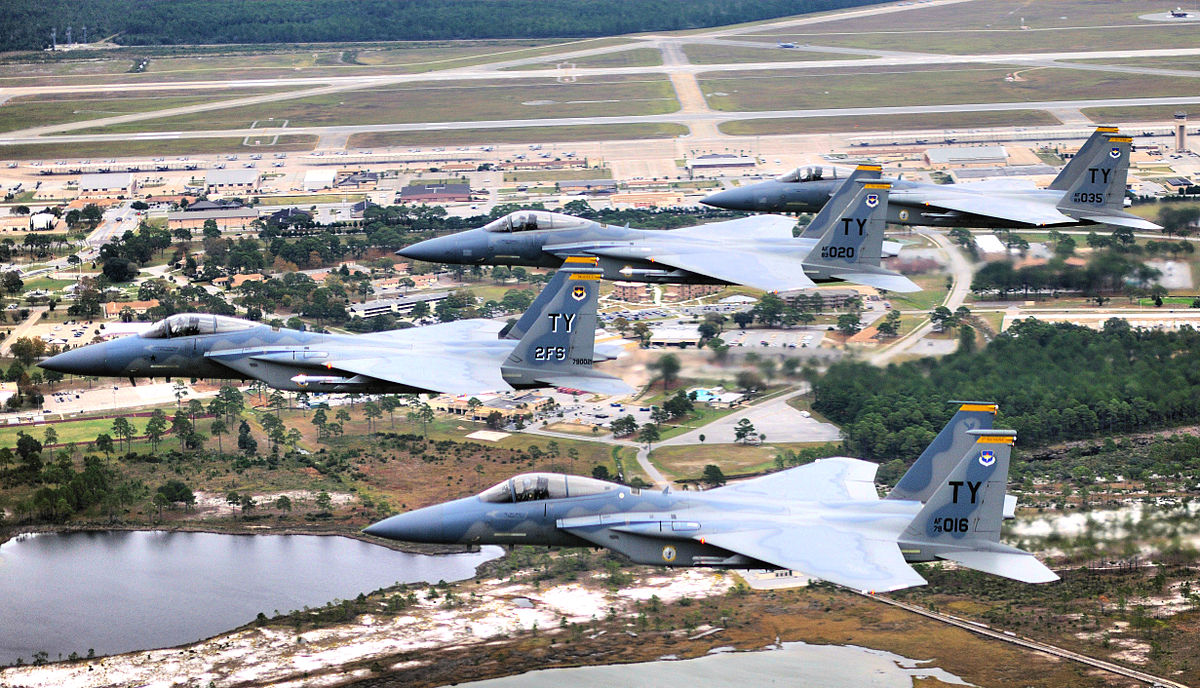 F-16s over Tyndall AFB