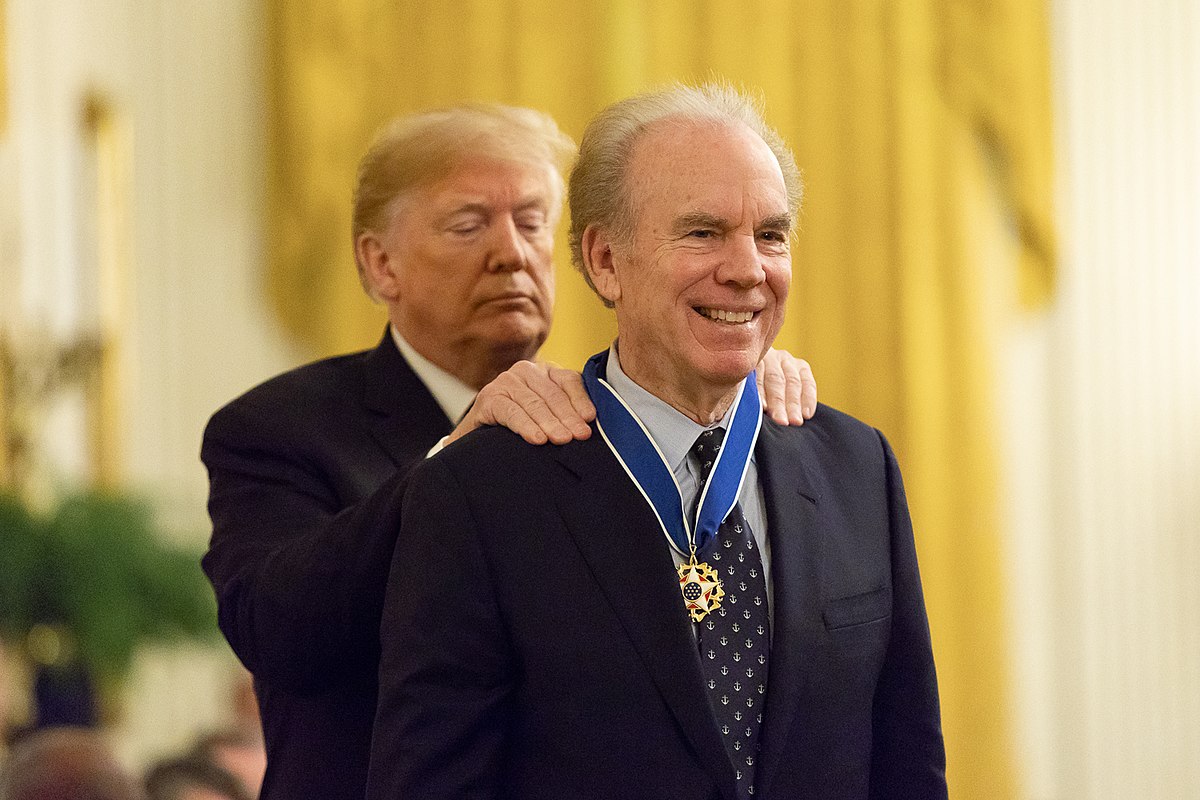 President Donald Trump and Roger Staubach